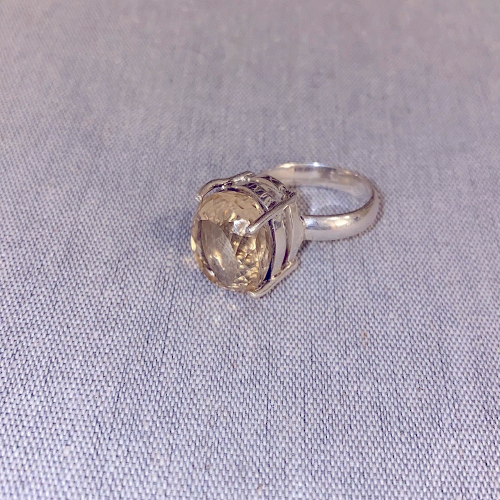 Citrine and Sterling silver